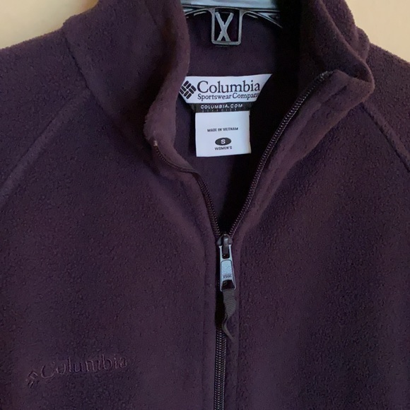 Columbia Purple Fleece Jacket Size S - Picture 2 of 4
